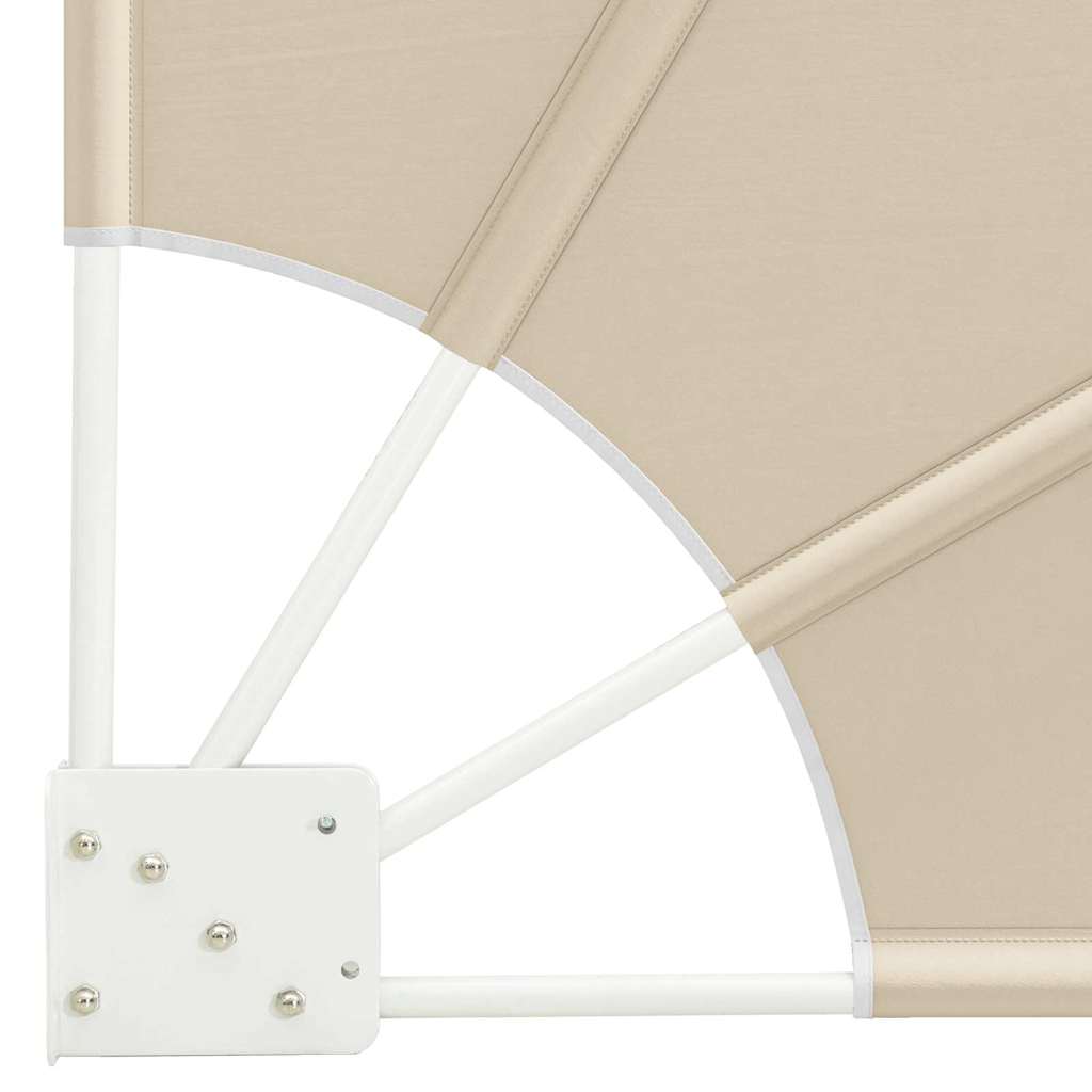 Balcony Privacy Screen Beige 160 x 160 cm Fabric