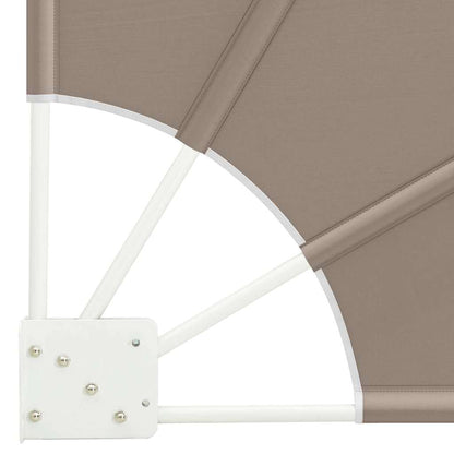 Balcony Privacy Screen Taupe 160 x 160 cm Fabric