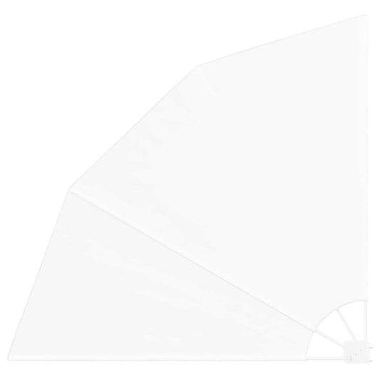 Balcony Privacy Screen White 160 x 160 cm Fabric