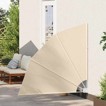Balcony Privacy Screen Beige 140 x 140 cm Fabric