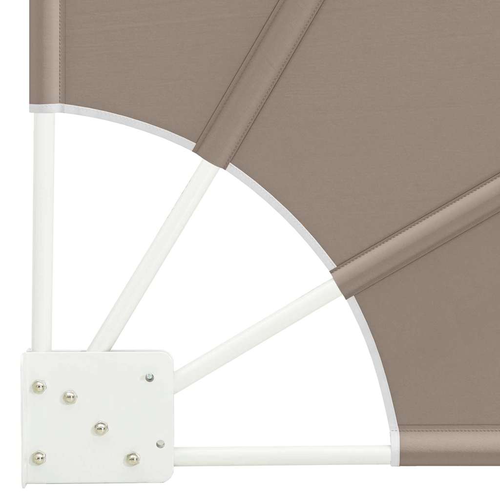 Balcony Privacy Screen Taupe 140 x 140 cm Fabric