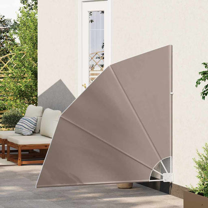 Balcony Privacy Screen Taupe 140 x 140 cm Fabric