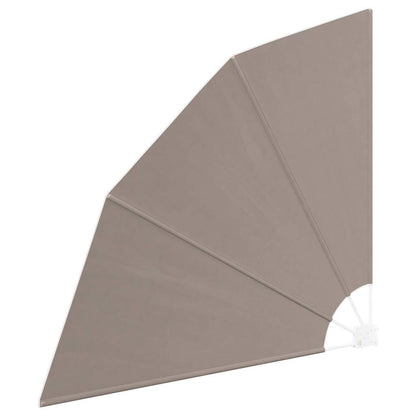 Balcony Privacy Screen Taupe 140 x 140 cm Fabric