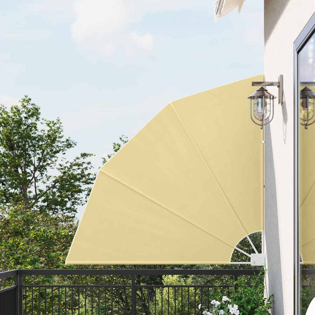 Balcony Privacy Screen Sand 140 x 140 cm Fabric