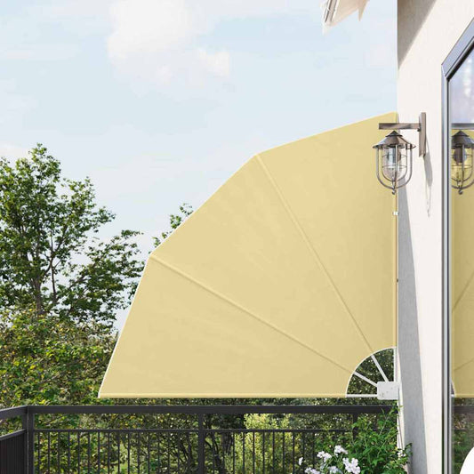 Balcony Privacy Screen Sand 140 x 140 cm Fabric