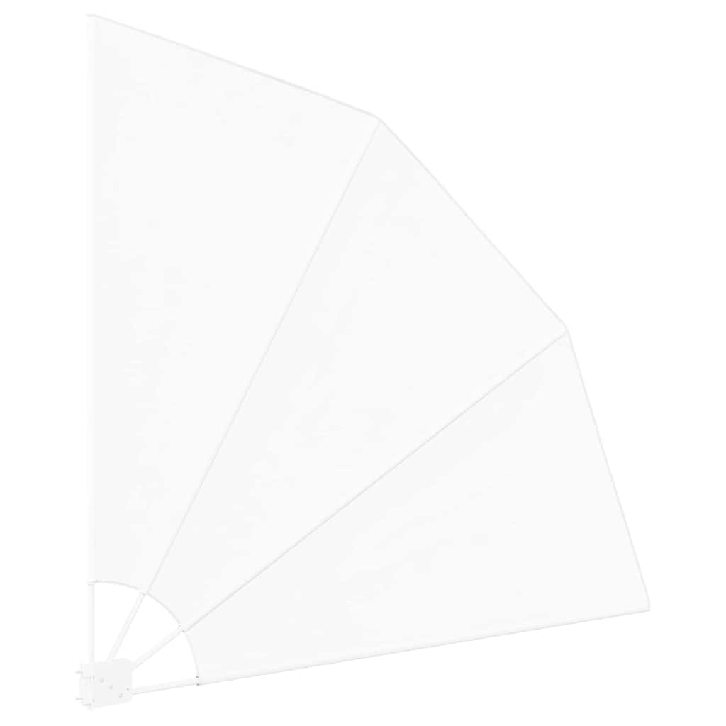 Balcony Privacy Screen White 140 x 140 cm Fabric