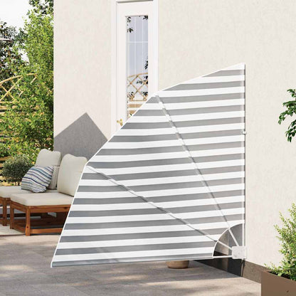 Balcony Privacy Screen Anthracite and white 140 x 140 cm Fabric