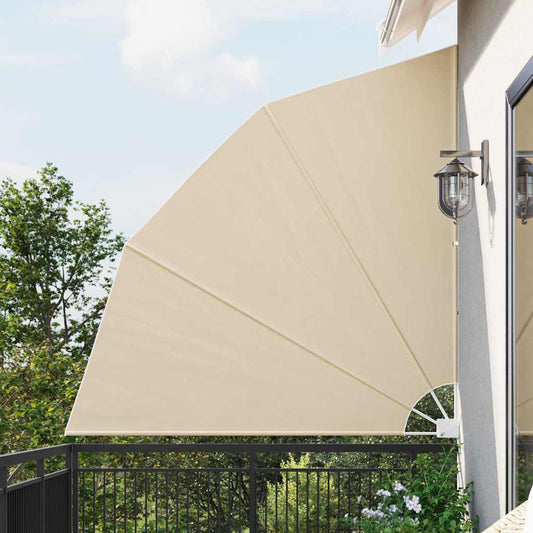 Balcony Privacy Screen Beige 210 x 210 cm Fabric