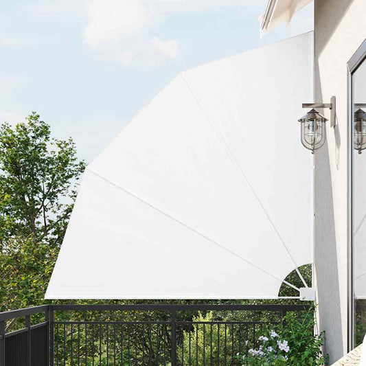 Balcony Privacy Screen White 210 x 210 cm Fabric