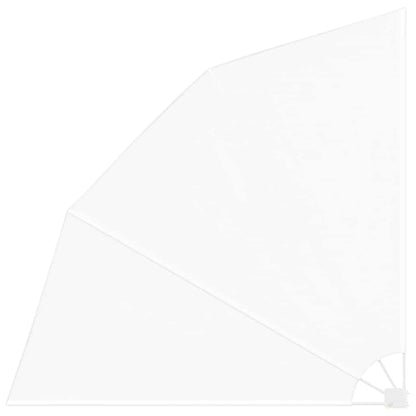 Balcony Privacy Screen White 210 x 210 cm Fabric