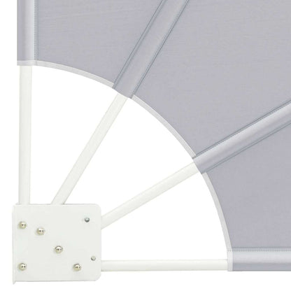 Balcony Privacy Screen Grey 115 x 115 cm Fabric
