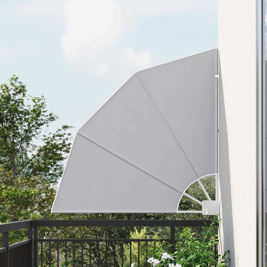 Balcony Privacy Screen Grey 115 x 115 cm Fabric