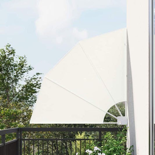 Balcony Privacy Screen Cream 115 x 115 cm Fabric