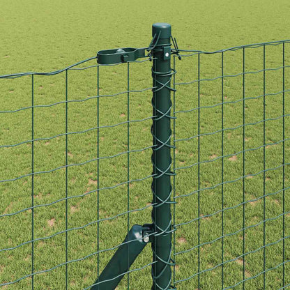 Fence Posts Manual 7 pcs Green Ø32mm 210 cm Galvanised steel