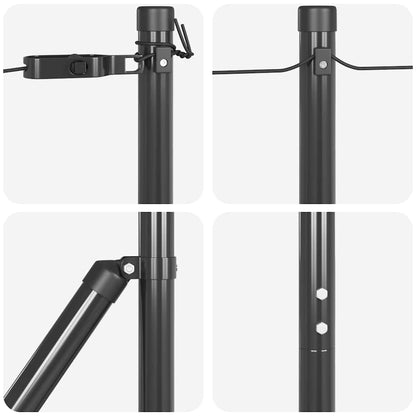 Fence Posts Manual 13 pcs Grey Ø32mm 180 cm Galvanised steel