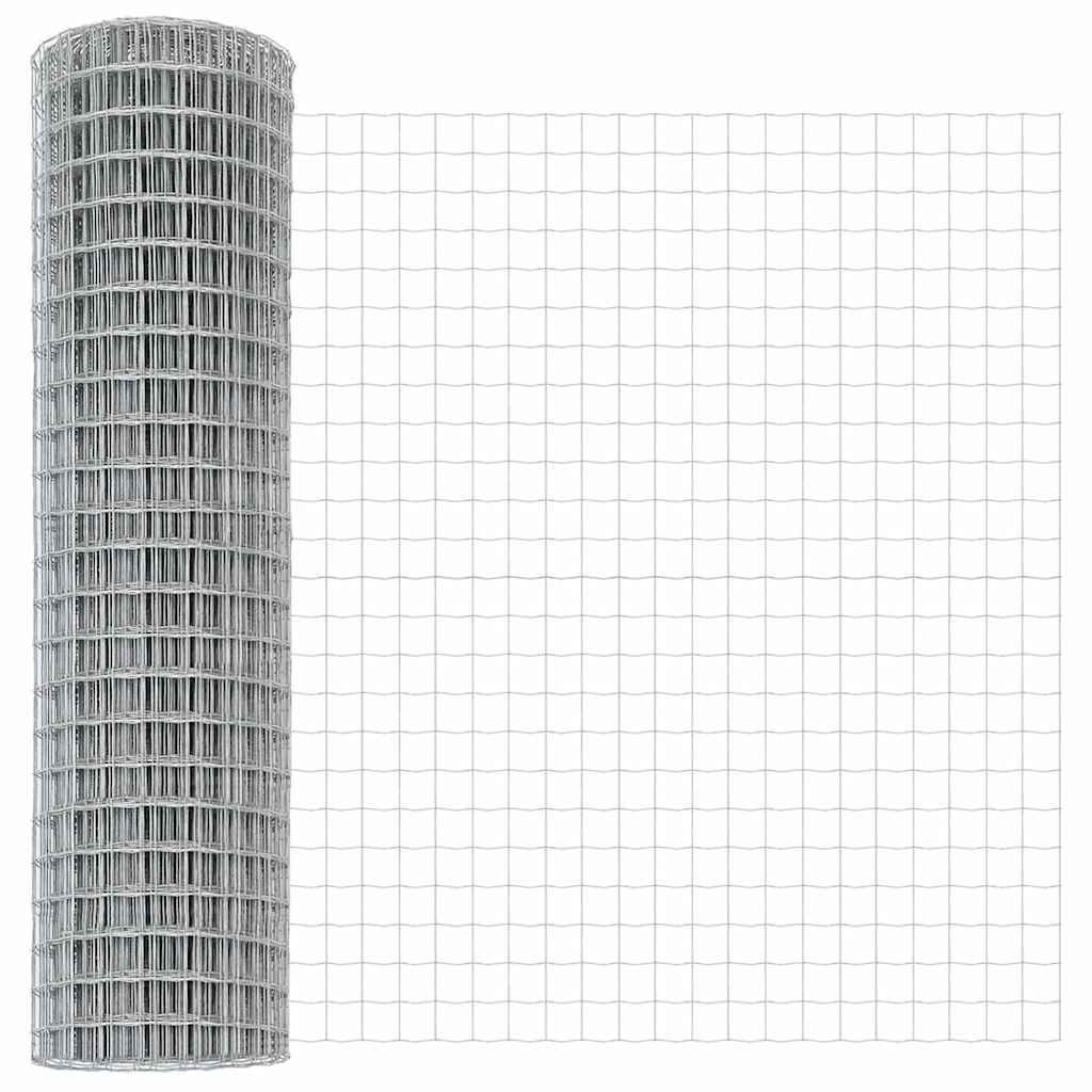 Euro Fence Silver 1 x 10 m Hot dip galvanized iron