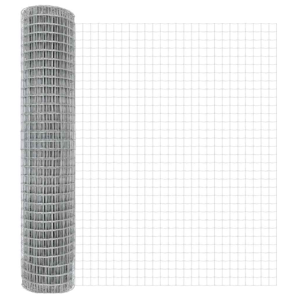 Euro Fence Silver 1.5 x 10 m Hot dip galvanized iron