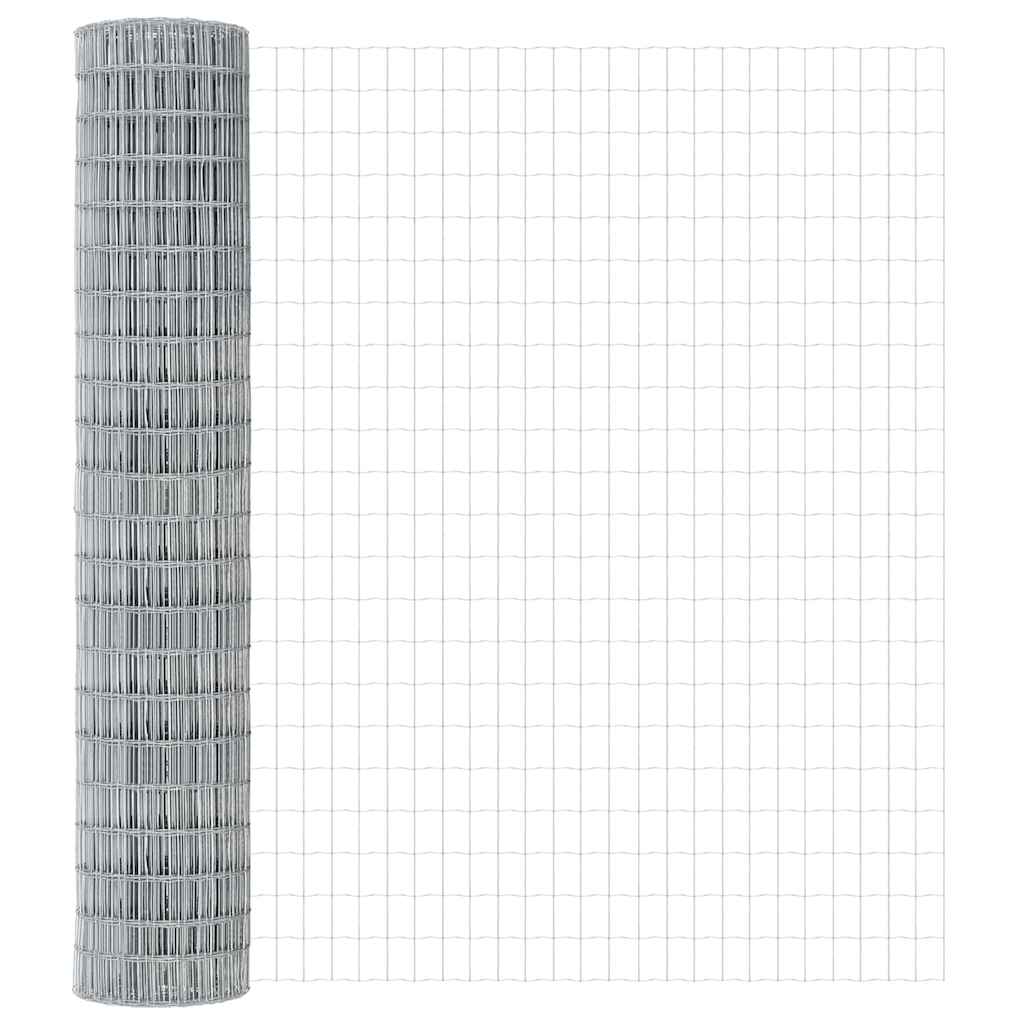 Euro Fence Silver 1.6 x 10 m Hot dip galvanized iron