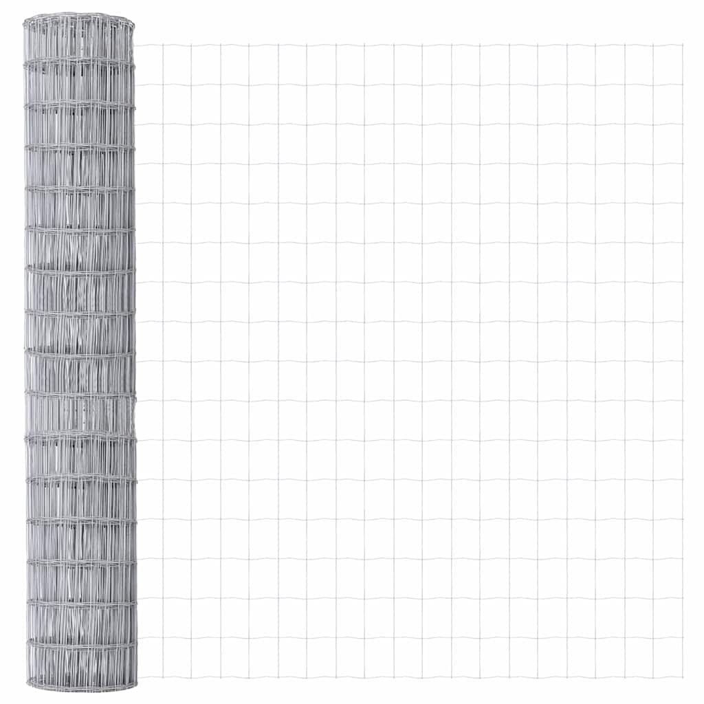 Euro Fence Silver 1.5 x 10 m Hot dip galvanized iron