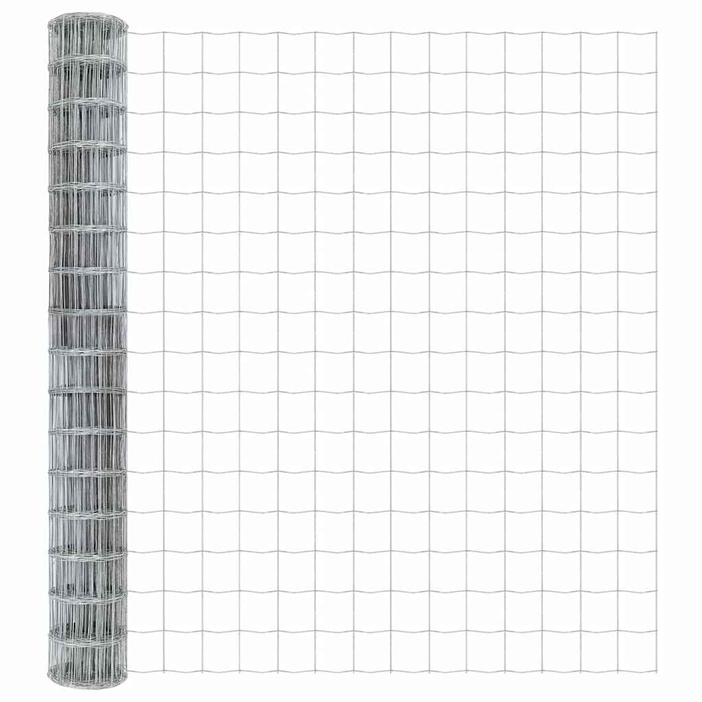 Euro Fence Silver 1.5 x 10 m Hot dip galvanized iron