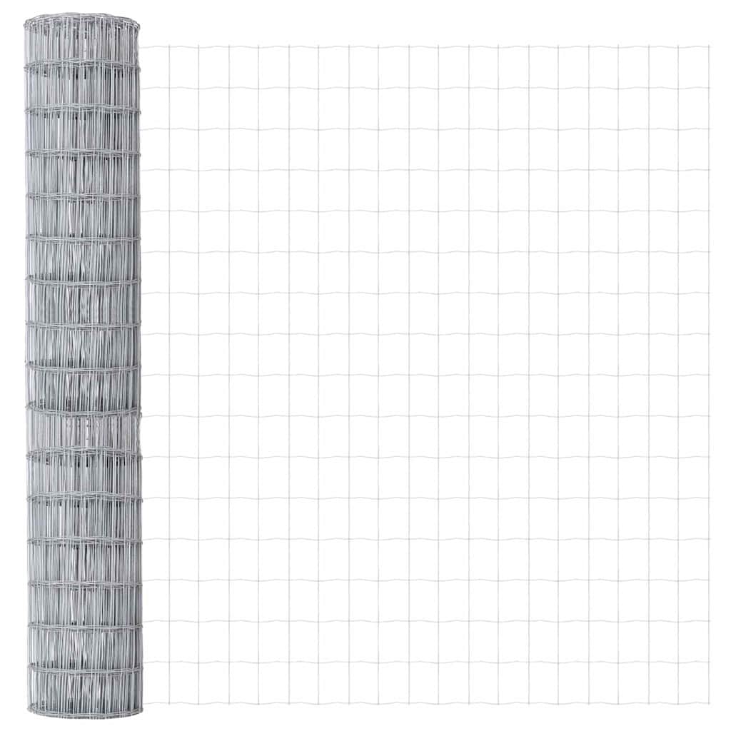 Euro Fence Silver 1.5 x 10 m Hot dip galvanized iron