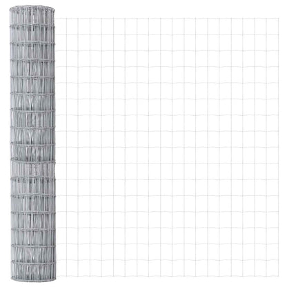 Euro Fence Silver 1.5 x 10 m Hot dip galvanized iron