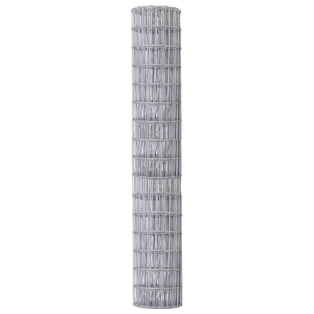 Euro Fence Silver 1.5 x 10 m Hot dip galvanized iron
