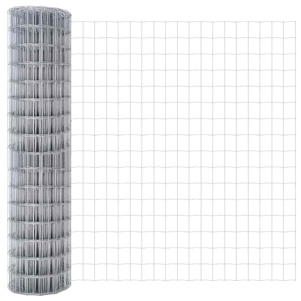 Euro Fence Silver 1 x 25 m Hot dip galvanized iron