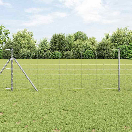 Field Fence Grey 0.8 x 10 m Steel