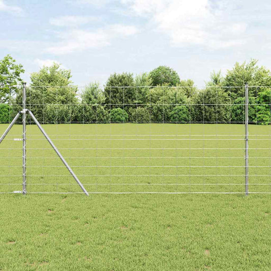 Field Fence Silver 25 x 1.2 m Galvanised steel