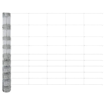 Field Fence Silver 25 x 1.2 m Galvanised steel