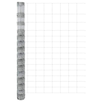 Field Fence Silver 25 x 1.6 m Galvanised steel