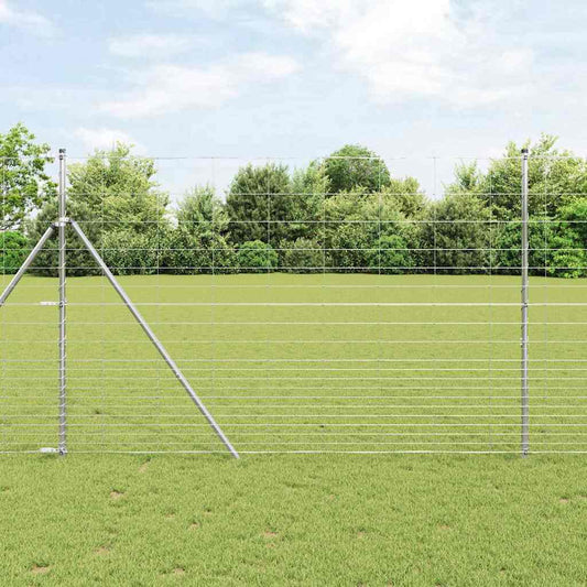Field Fence Silver 25 x 1.6 m Galvanised steel