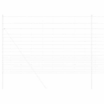 Field Fence Silver 25 x 1.6 m Galvanised steel