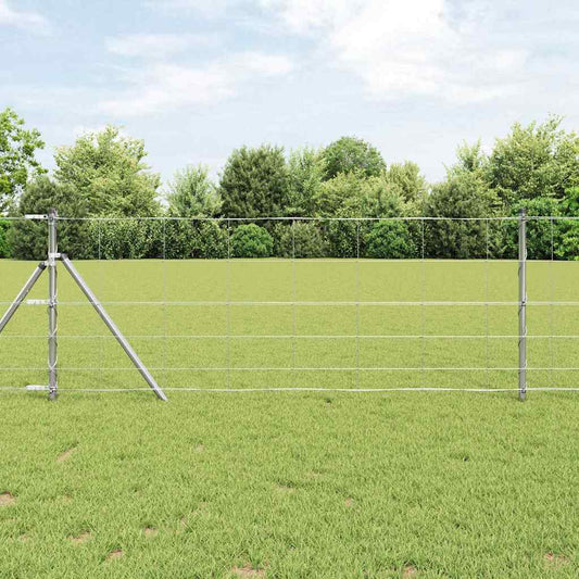 Field Fence Silver 50 x 0.8 m Galvanised steel
