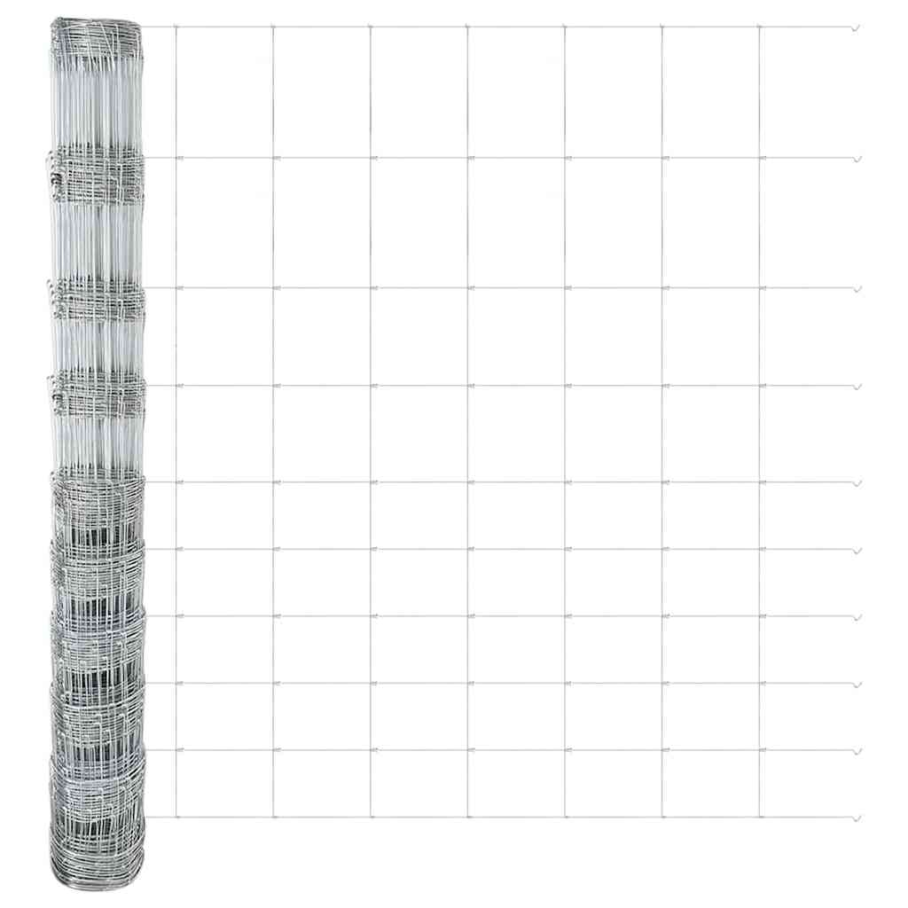 Field Fence Silver 50 x 1.2 m Galvanised steel