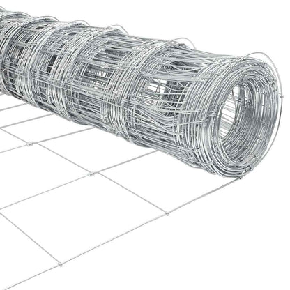 Field Fence Silver 100 x 0.8 m Galvanised steel