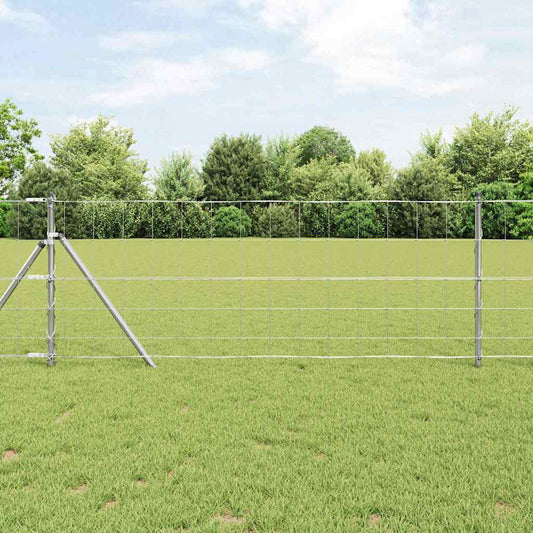 Field Fence Silver 100 x 0.8 m Galvanised steel