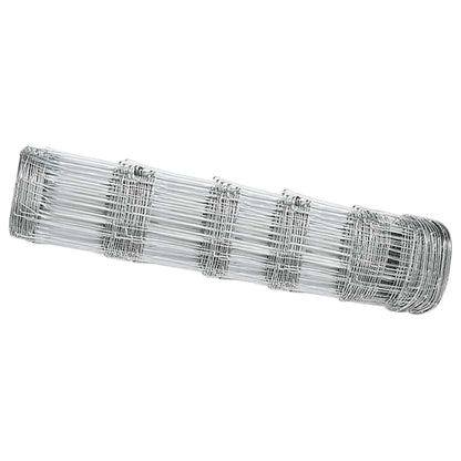 Field Fence Silver 100 x 0.8 m Galvanised steel