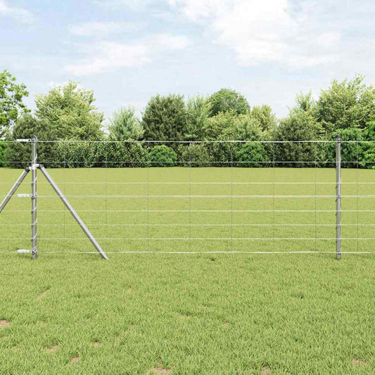 Field Fence Silver 100 x 0.8 m Galvanised steel