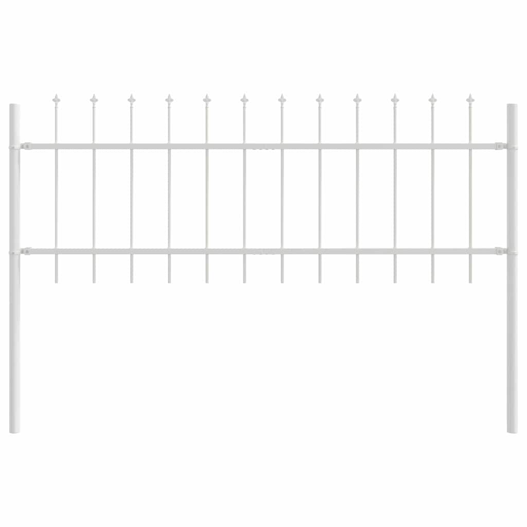 Garden Fence White 1.7 x 0.6 m Powder-coated steel
