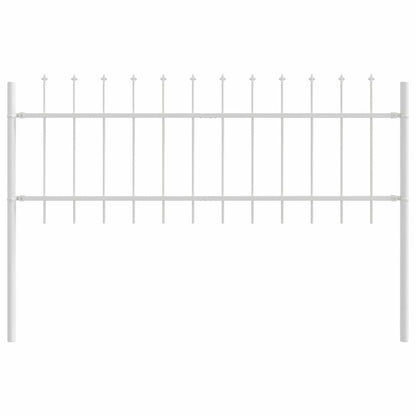 Garden Fence White 1.7 x 0.6 m Powder-coated steel
