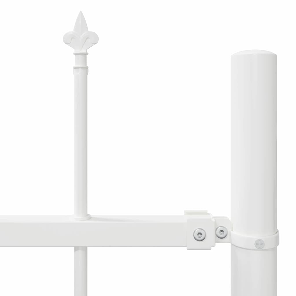 Garden Fence White 1.7 x 1 m Powder-coated steel