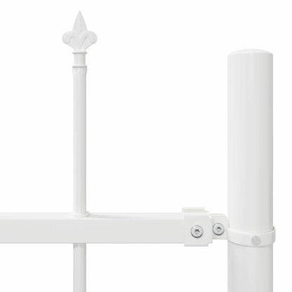 Garden Fence White 1.7 x 1 m Powder-coated steel