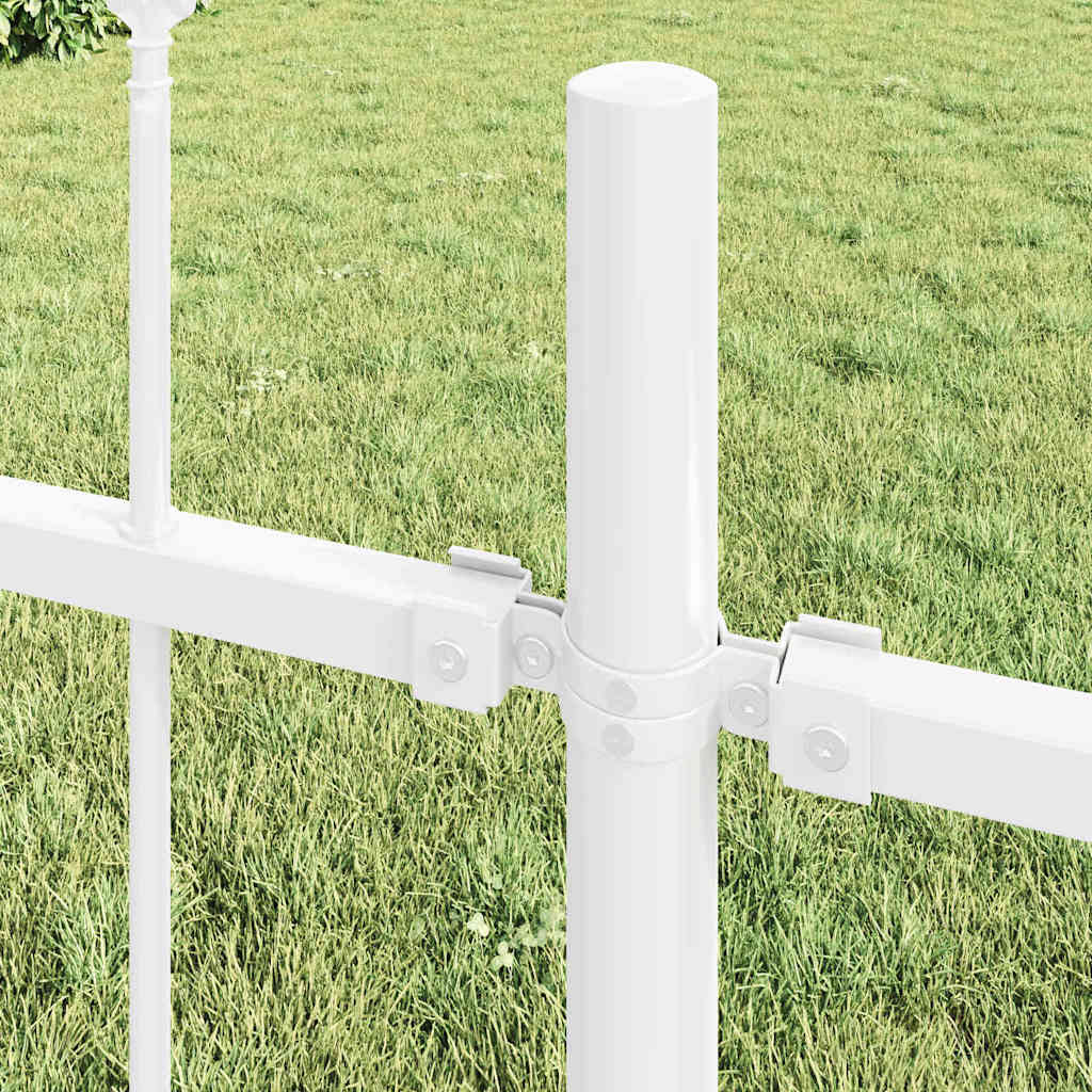 Garden Fence White 1.7 x 1 m Powder-coated steel