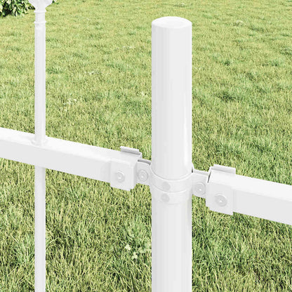 Garden Fence White 1.7 x 1 m Powder-coated steel