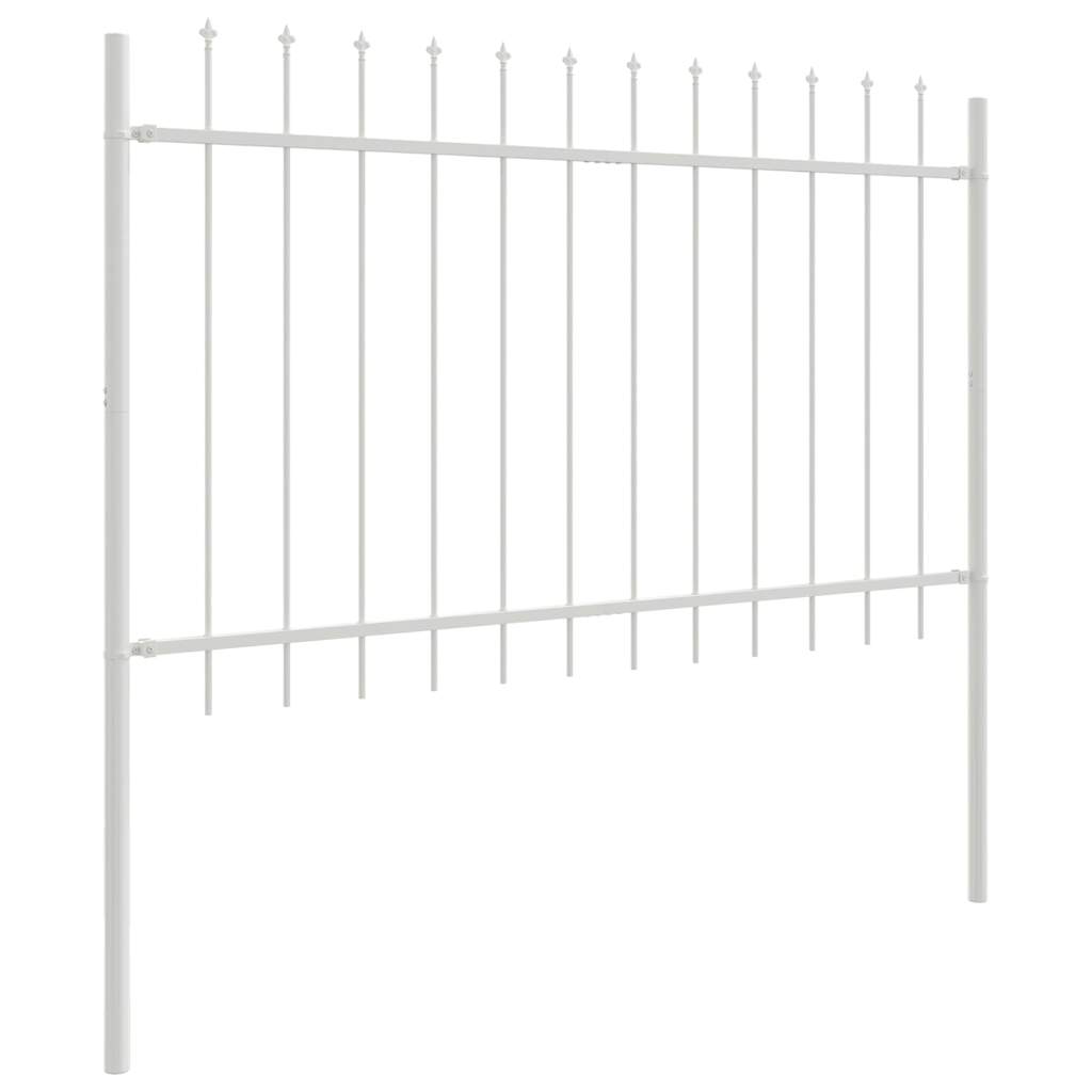 Garden Fence White 1.7 x 1 m Powder-coated steel