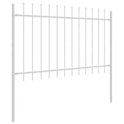Garden Fence White 1.7 x 1 m Powder-coated steel