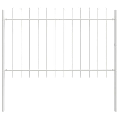 Garden Fence White 1.7 x 1.2 m Powder-coated steel