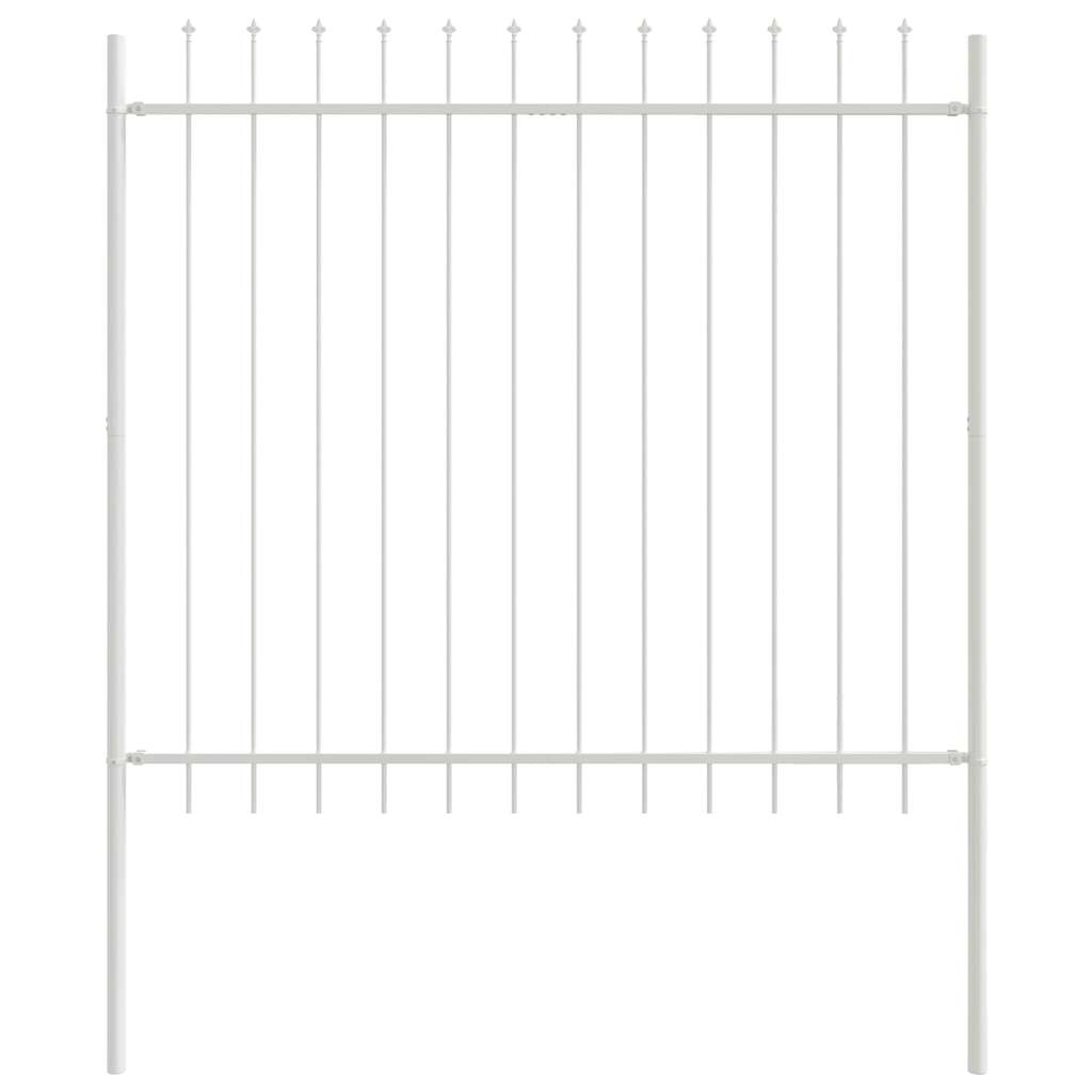 Garden Fence White 1.7 x 1.5 m Powder-coated steel